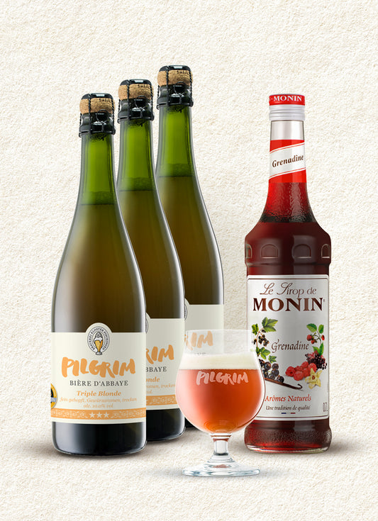 Mix Triple Blonde 10% (75cl) mit MONIN Grenadine